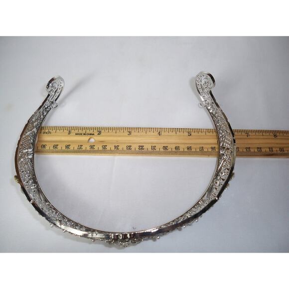 Meghan Markle's rhinestone tiara bridal wedding Prom Birthday Princess Crown - Picture 6 of 6